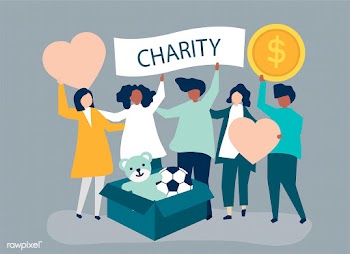People volunteering and donating money and it.. | Free stock vector - 480205