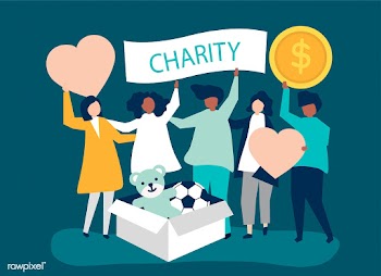 People volunteering and donating money and it.. | Free stock vector - 480215