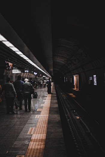 People Waiting For Train