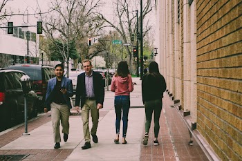 People Walking At The Street