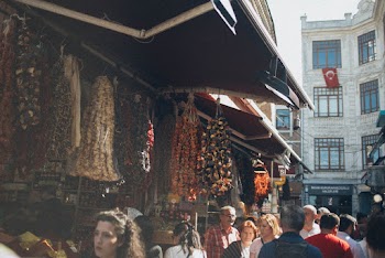 People Walking Near Necklace Store