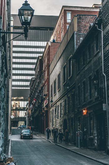People Walking Near Road Beside Buildings