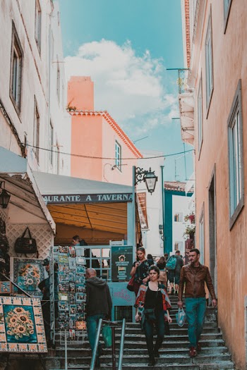 People Walking on Alley