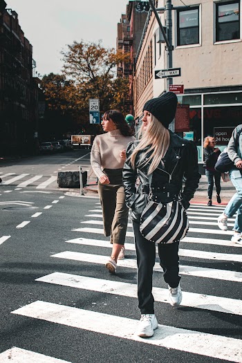 People Walking on Pedestrian Lane