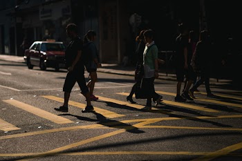 People Walking on Pedestrian Lane