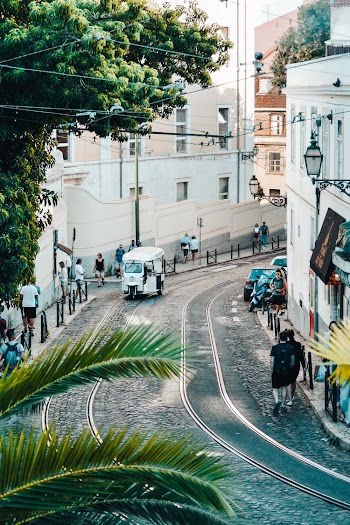 People Walking on Sidewalk