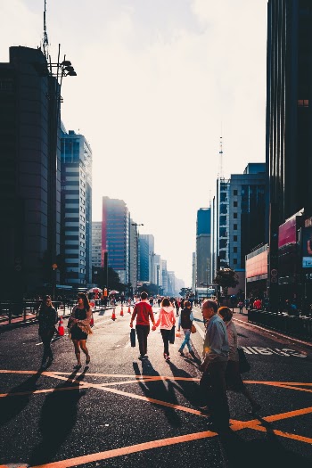 People Walking on Street
