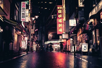 People Walking on Street Near Buildings