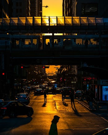 People Walking on Street Near Buildings