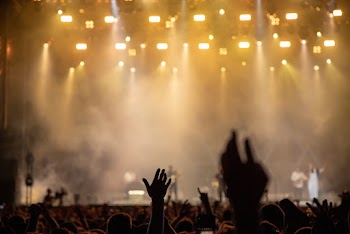 People Watching A Concert