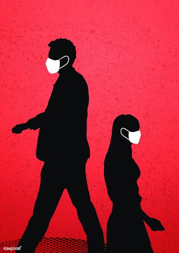 People wearing a face mask in public during coronavirus pandemic  back.. | Free  illustration - 2309952
