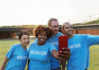 People Wearing Blue Shirts