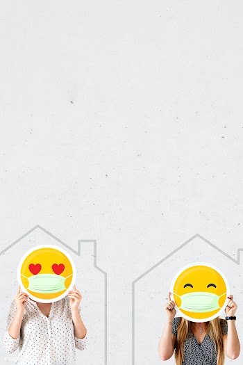 People wearing face masks and self isolation due to COVID-19 social te.. | Free  photo - 2310329