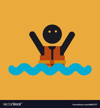 People wearing reflective life jacket man vector image