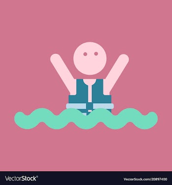 People wearing reflective life jacket man vector image