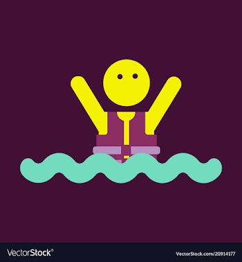 People wearing reflective life jacket man vector image