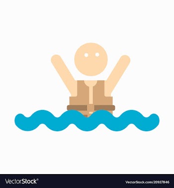People wearing reflective life jacket man vector image