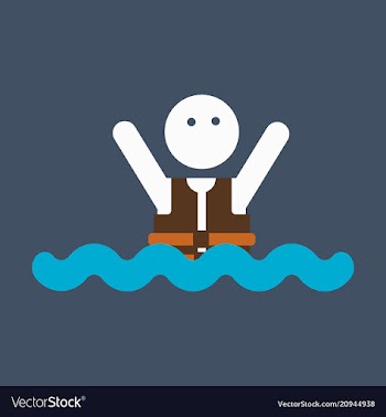 People wearing reflective life jacket man vector image
