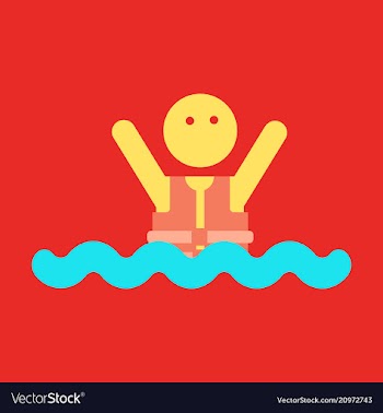 People wearing reflective life jacket man vector image