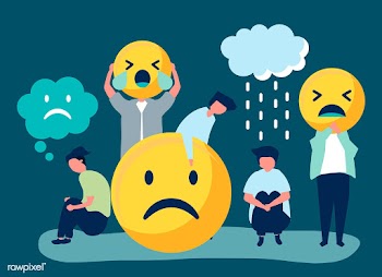 People with depression and unhappiness | Free stock vector - 478538