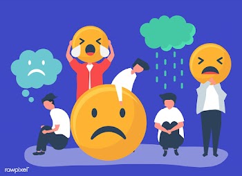 People with depression and unhappiness | Free stock vector - 478967