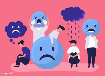 People with depression and unhappiness | Free stock vector - 480862