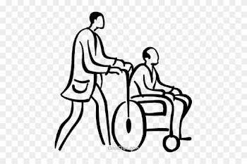 People With Disabilities Royalty Free Vector Clip Art - Handicapped People Pencil Drawing