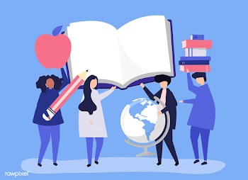 People with education related icons | Free stock vector - 481000