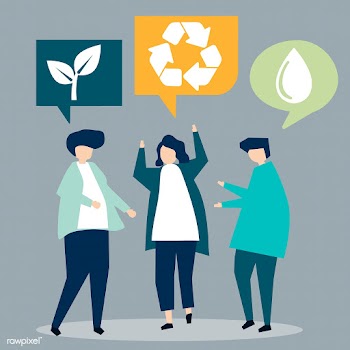 People with environmental conservation ideas | Free stock vector - 480403