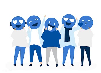 People with happy emotion emoticons illustrat.. | Free stock vector - 534634