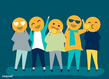 People with happy emotion emoticons illustrat.. | Free stock vector - 534667