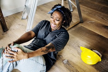 People with home safety concept