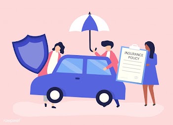 People with icons related to car insurance | Free stock vector - 478579