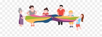 People With Parachute People With Parachute - Illustration