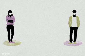People with social distancing in public | Free  illustration - 2313152