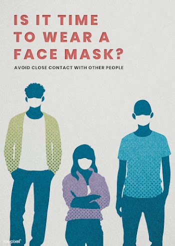 People with social distancing in public mockup | Free  illustration - 2313154