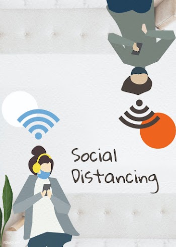 People with social distancing in public vector | Free  vector - 2313467