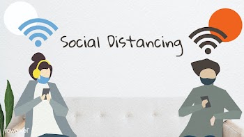 People with social distancing in public vector | Free  vector - 2313475