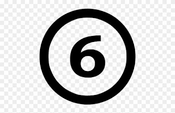 People With The Lucky Number 6 Are Sentimental - Copyright Symbol Svg