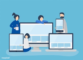 People with web design concept illustration | Free stock vector - 479996