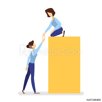 People work together in team
