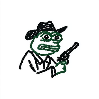 Pepe the Frog as an Old West Bandit