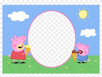 Peppa Pig Kids Png Transparent Frame - Peppa Pig Photo Frame