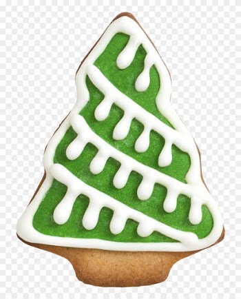 Peppermint And Candy Cakes Tree Cookie - Tree