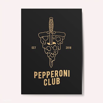 Pepperoni club illustration | Free stock vector - 557991