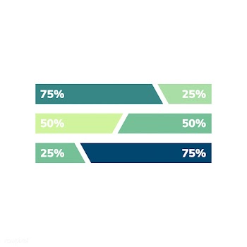 Percentage business bar chart vector | Free stock vector - 495598