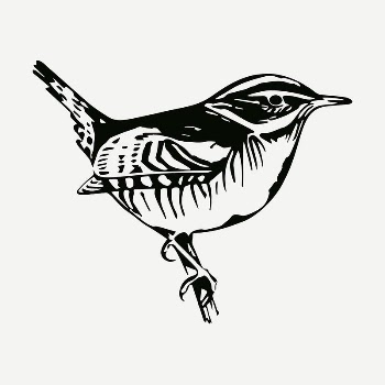 Perched bird drawing, vintage illustration | Free PSD - rawpixel
