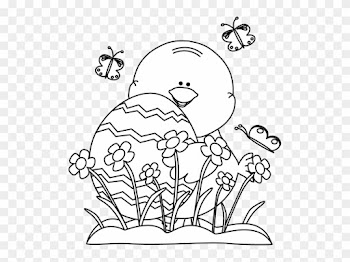 Perfect Flowers Clipart Black And White Position Wedding - Easter Black And White Clipart