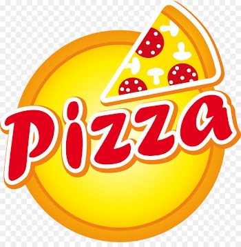 Perfect Pizza Fast food Pizza delivery - Vector red letters and Pizza 