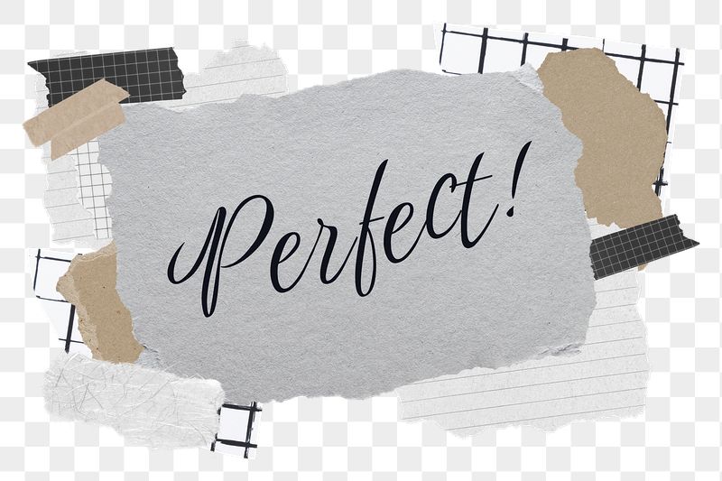 Perfect! png word sticker typography, | Free PNG - rawpixel